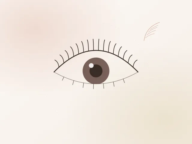 Mavie 下まつげパーマの仕上がりイメージ（イラスト）