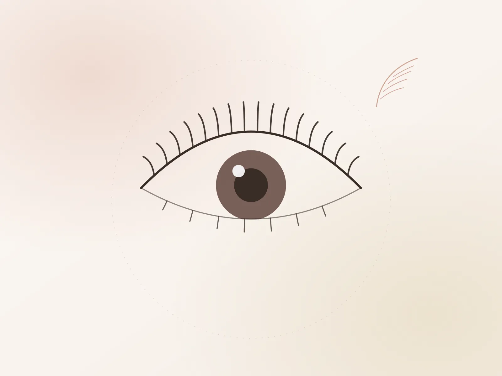 Mavie 下まつげパーマの仕上がりイメージ（イラスト）